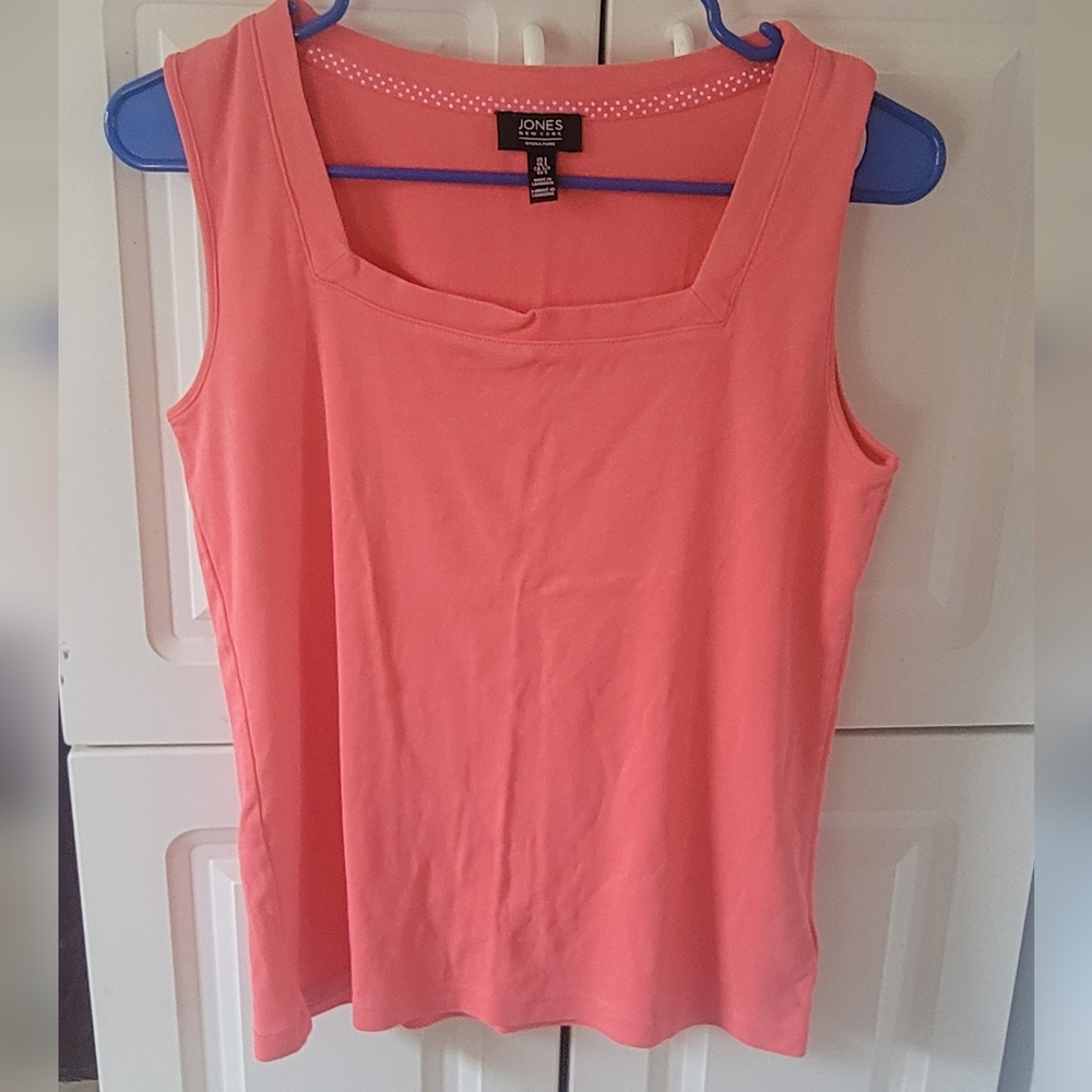 Jones New York Signature Coral Sleeveless Tank Top
